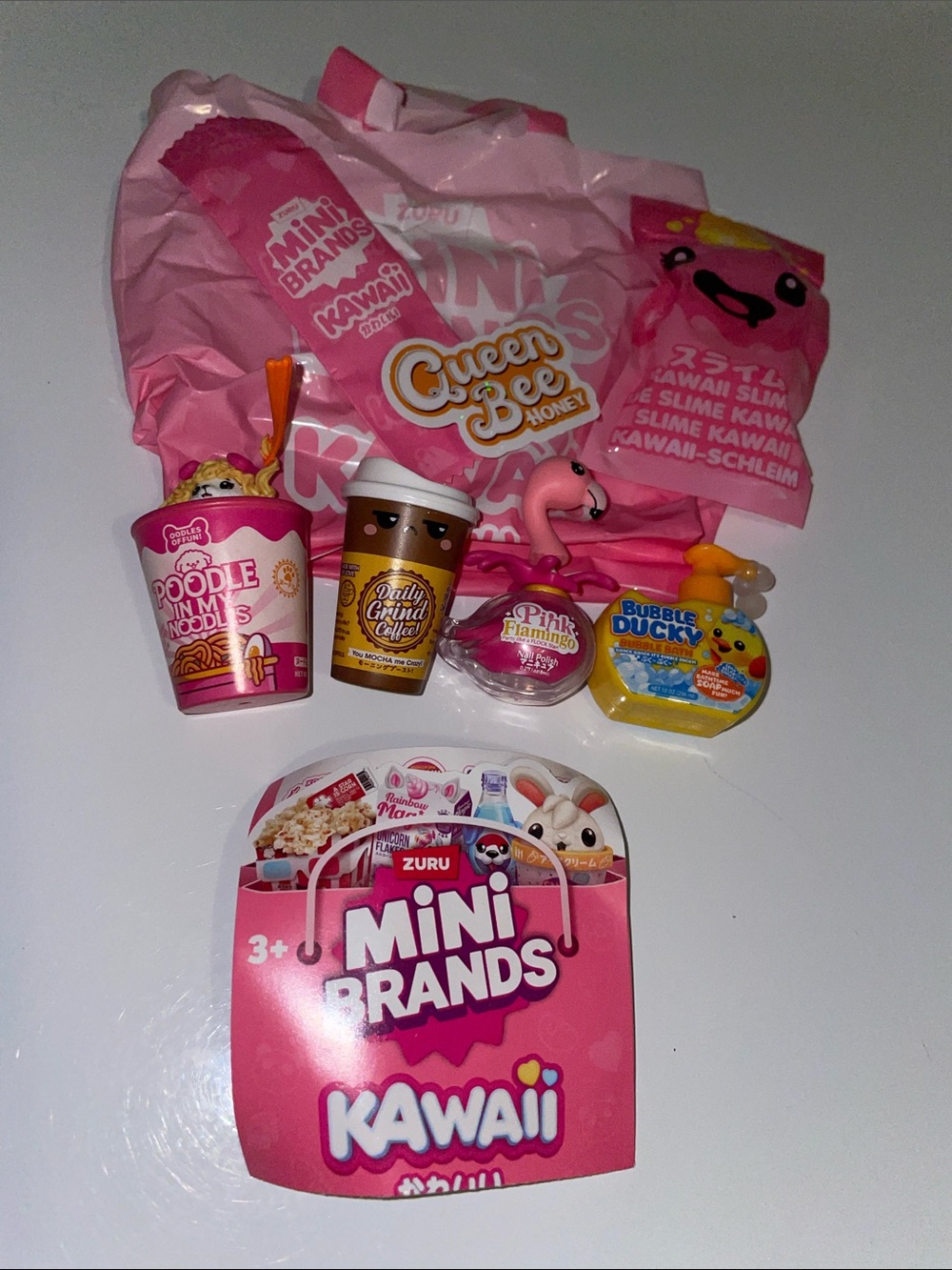 Mini Brands Kawaii Surprise Toy Pack - Pink Collectible Set